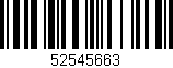 Código de barras (EAN, GTIN, SKU, ISBN): '52545663'