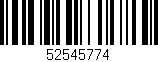Código de barras (EAN, GTIN, SKU, ISBN): '52545774'