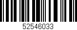 Código de barras (EAN, GTIN, SKU, ISBN): '52546033'