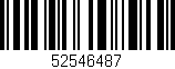 Código de barras (EAN, GTIN, SKU, ISBN): '52546487'