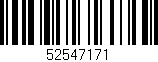 Código de barras (EAN, GTIN, SKU, ISBN): '52547171'