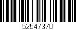 Código de barras (EAN, GTIN, SKU, ISBN): '52547370'
