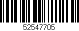 Código de barras (EAN, GTIN, SKU, ISBN): '52547705'