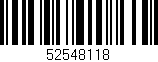 Código de barras (EAN, GTIN, SKU, ISBN): '52548118'