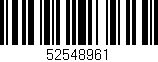 Código de barras (EAN, GTIN, SKU, ISBN): '52548961'