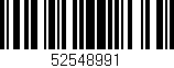 Código de barras (EAN, GTIN, SKU, ISBN): '52548991'