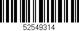 Código de barras (EAN, GTIN, SKU, ISBN): '52549314'