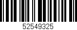 Código de barras (EAN, GTIN, SKU, ISBN): '52549325'