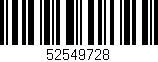 Código de barras (EAN, GTIN, SKU, ISBN): '52549728'