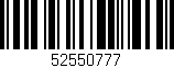 Código de barras (EAN, GTIN, SKU, ISBN): '52550777'