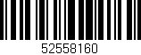 Código de barras (EAN, GTIN, SKU, ISBN): '52558160'