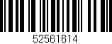 Código de barras (EAN, GTIN, SKU, ISBN): '52561614'