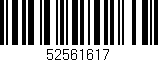 Código de barras (EAN, GTIN, SKU, ISBN): '52561617'
