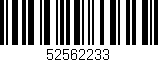 Código de barras (EAN, GTIN, SKU, ISBN): '52562233'