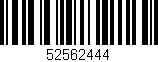 Código de barras (EAN, GTIN, SKU, ISBN): '52562444'