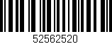 Código de barras (EAN, GTIN, SKU, ISBN): '52562520'