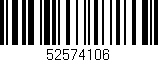 Código de barras (EAN, GTIN, SKU, ISBN): '52574106'