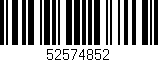 Código de barras (EAN, GTIN, SKU, ISBN): '52574852'