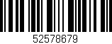 Código de barras (EAN, GTIN, SKU, ISBN): '52578679'