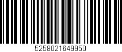 Código de barras (EAN, GTIN, SKU, ISBN): '5258021649950'