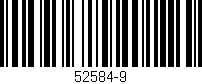 Código de barras (EAN, GTIN, SKU, ISBN): '52584-9'