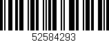 Código de barras (EAN, GTIN, SKU, ISBN): '52584293'
