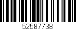 Código de barras (EAN, GTIN, SKU, ISBN): '52587738'