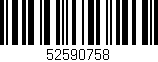 Código de barras (EAN, GTIN, SKU, ISBN): '52590758'