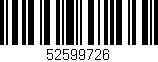 Código de barras (EAN, GTIN, SKU, ISBN): '52599726'