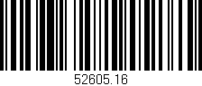 Código de barras (EAN, GTIN, SKU, ISBN): '52605.16'