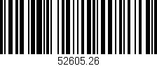 Código de barras (EAN, GTIN, SKU, ISBN): '52605.26'