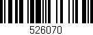 Código de barras (EAN, GTIN, SKU, ISBN): '526070'