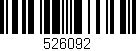 Código de barras (EAN, GTIN, SKU, ISBN): '526092'