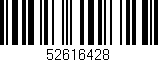 Código de barras (EAN, GTIN, SKU, ISBN): '52616428'