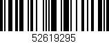 Código de barras (EAN, GTIN, SKU, ISBN): '52619295'