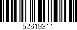 Código de barras (EAN, GTIN, SKU, ISBN): '52619311'