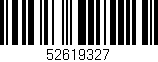 Código de barras (EAN, GTIN, SKU, ISBN): '52619327'