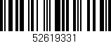 Código de barras (EAN, GTIN, SKU, ISBN): '52619331'