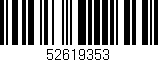 Código de barras (EAN, GTIN, SKU, ISBN): '52619353'