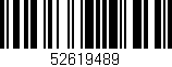 Código de barras (EAN, GTIN, SKU, ISBN): '52619489'