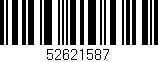 Código de barras (EAN, GTIN, SKU, ISBN): '52621587'