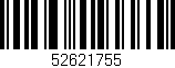 Código de barras (EAN, GTIN, SKU, ISBN): '52621755'