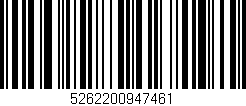 Código de barras (EAN, GTIN, SKU, ISBN): '5262200947461'