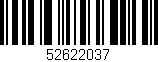 Código de barras (EAN, GTIN, SKU, ISBN): '52622037'
