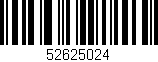 Código de barras (EAN, GTIN, SKU, ISBN): '52625024'