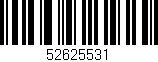 Código de barras (EAN, GTIN, SKU, ISBN): '52625531'
