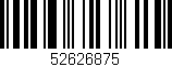 Código de barras (EAN, GTIN, SKU, ISBN): '52626875'