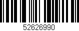 Código de barras (EAN, GTIN, SKU, ISBN): '52626990'