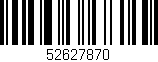 Código de barras (EAN, GTIN, SKU, ISBN): '52627870'