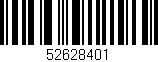 Código de barras (EAN, GTIN, SKU, ISBN): '52628401'